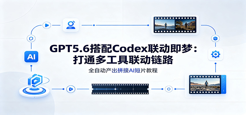 GPT5.6搭配Codex联动即梦：打通多工具联动链路，全自动产出拼接AI短片教程-聚码资源